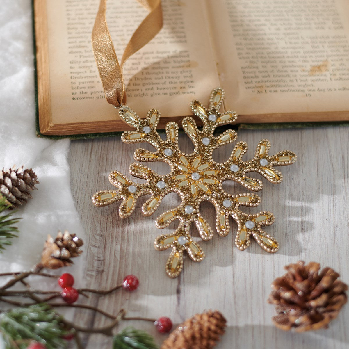 Beaded Snowflake Ornament