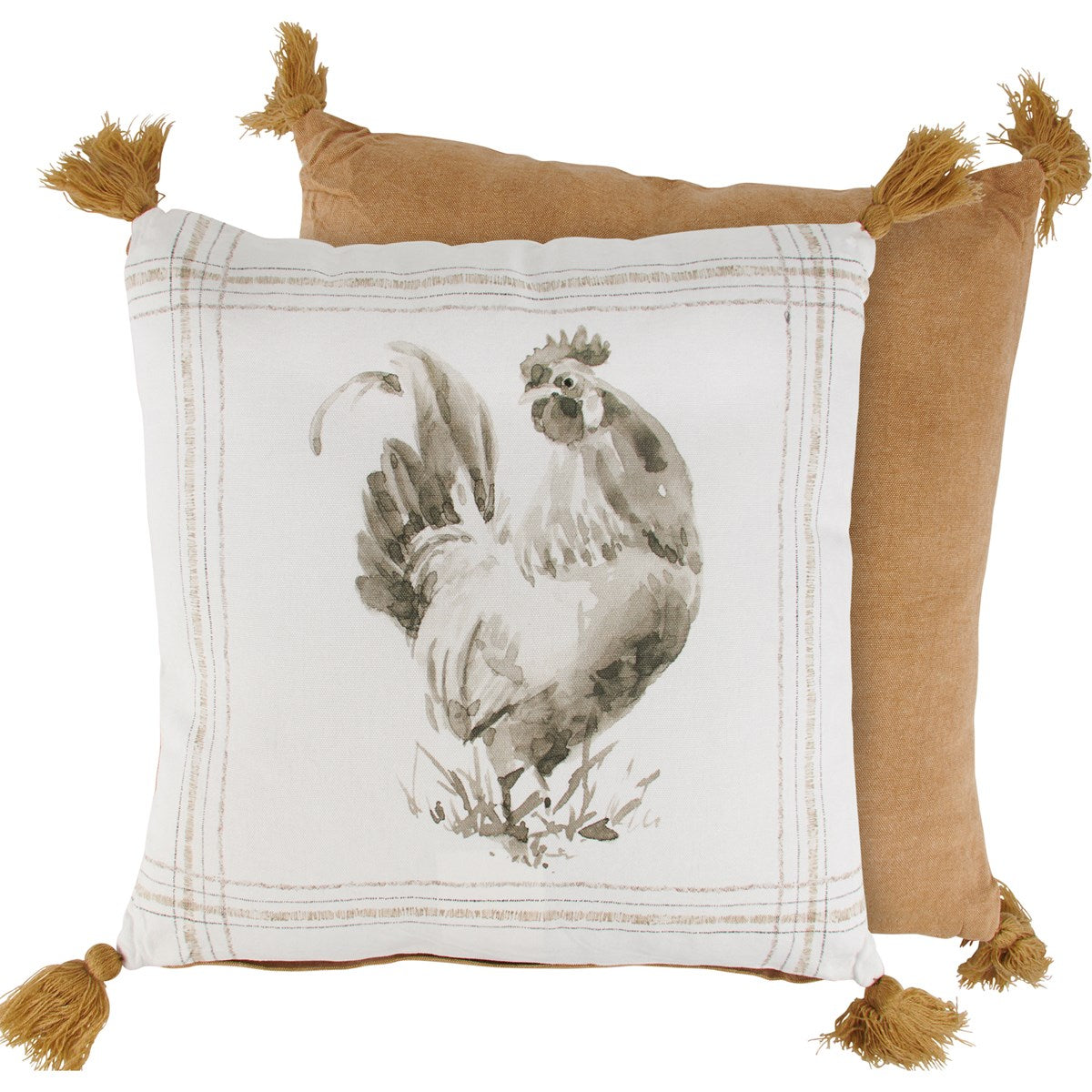 Tan Rooster Pillow