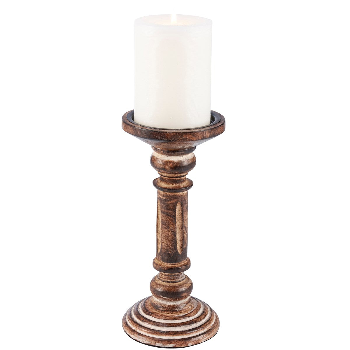 Tall Carved - Candle Holder