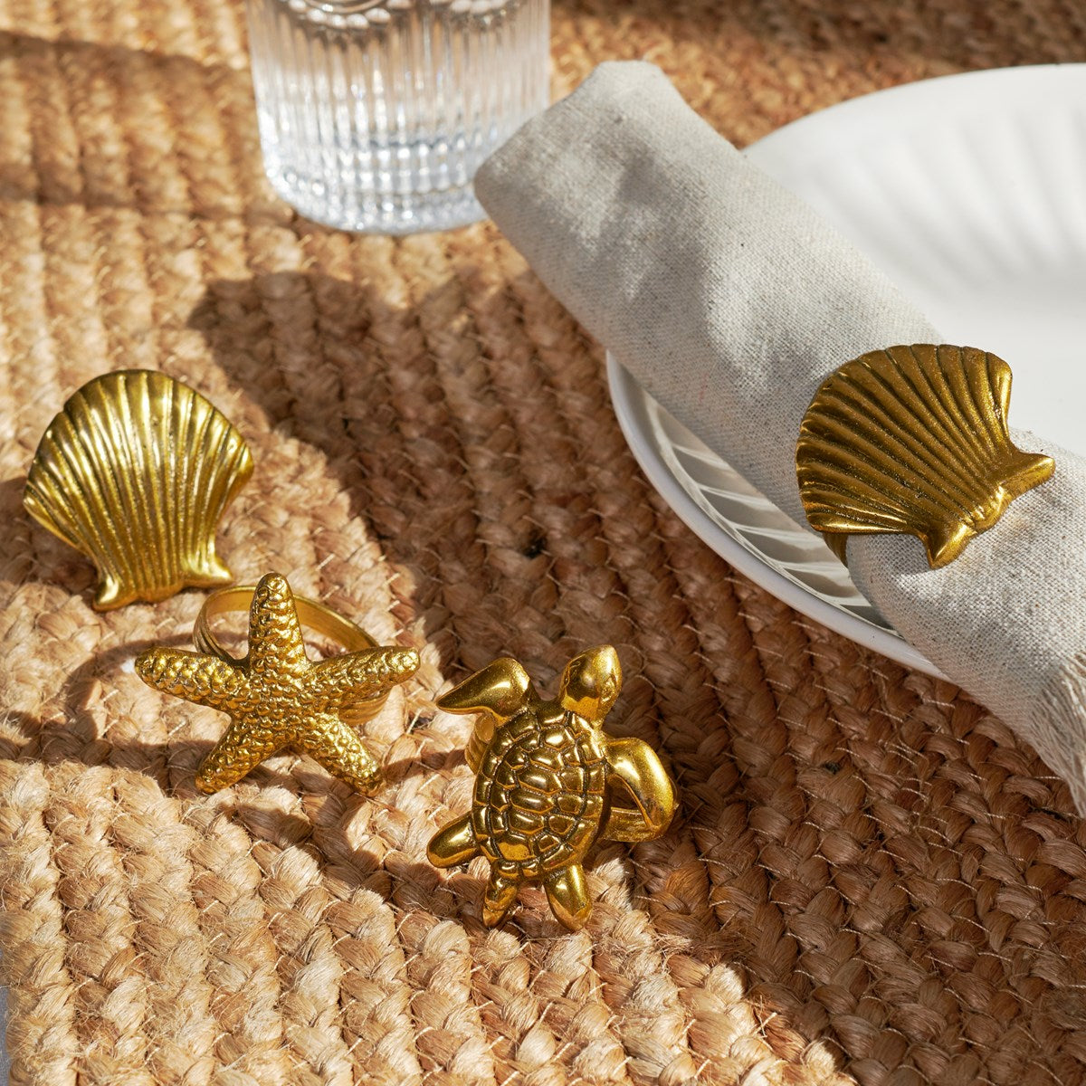 Napkin Ring Set - Beach