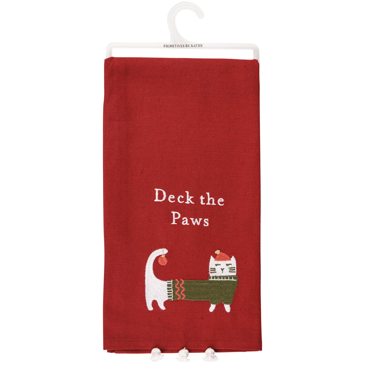 Deck The Paws- Dish Towels Tassels