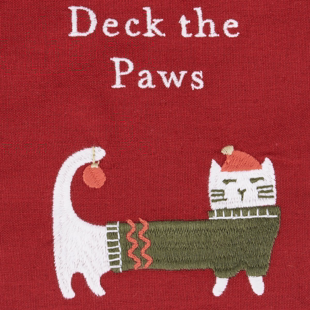 Deck The Paws- Dish Towels Tassels
