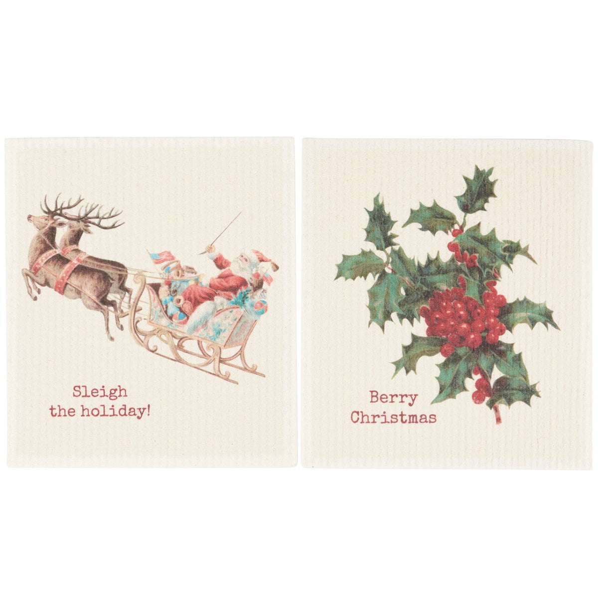 Christmas Swedish Dishcloth Set