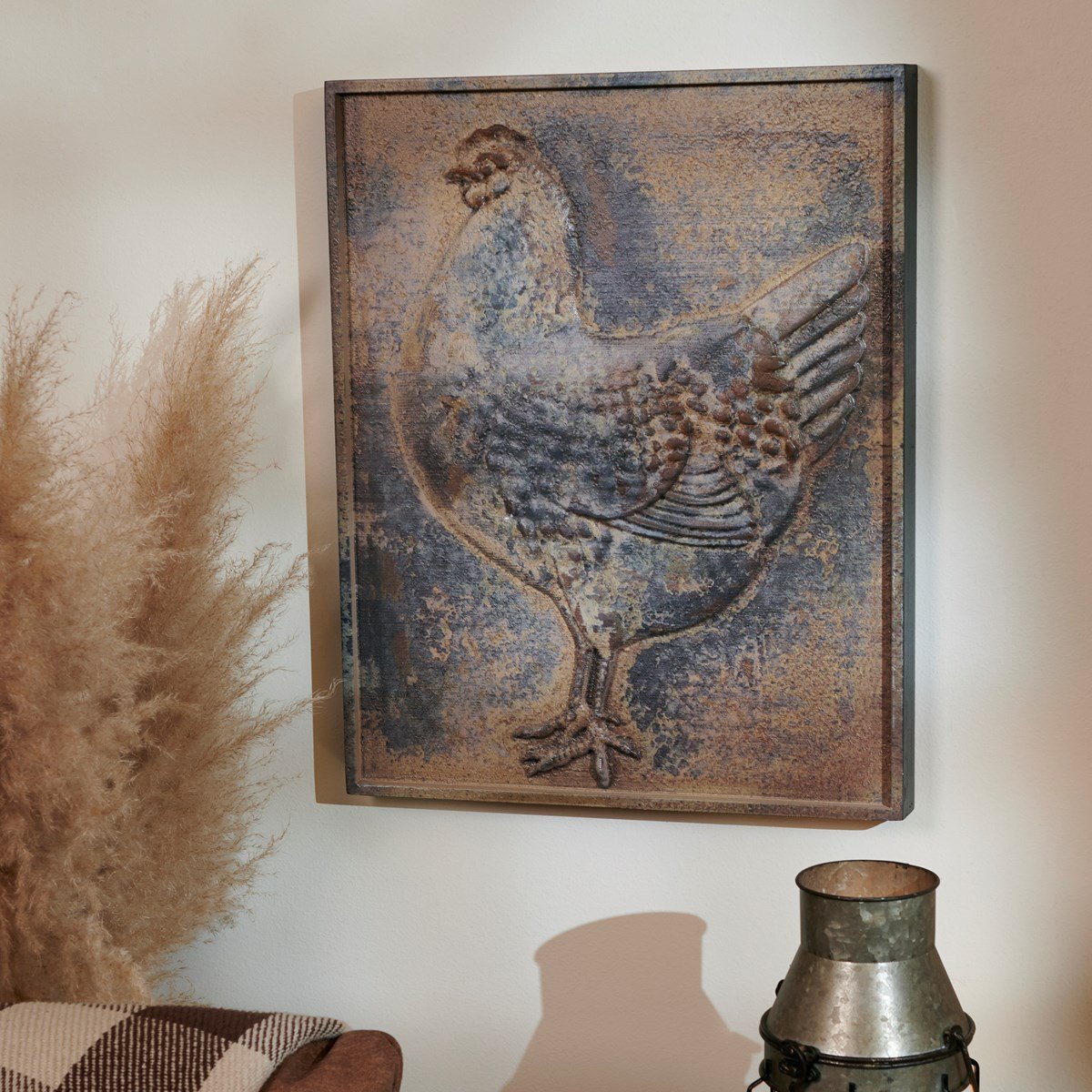 Rustic Chicken Wall Hanging