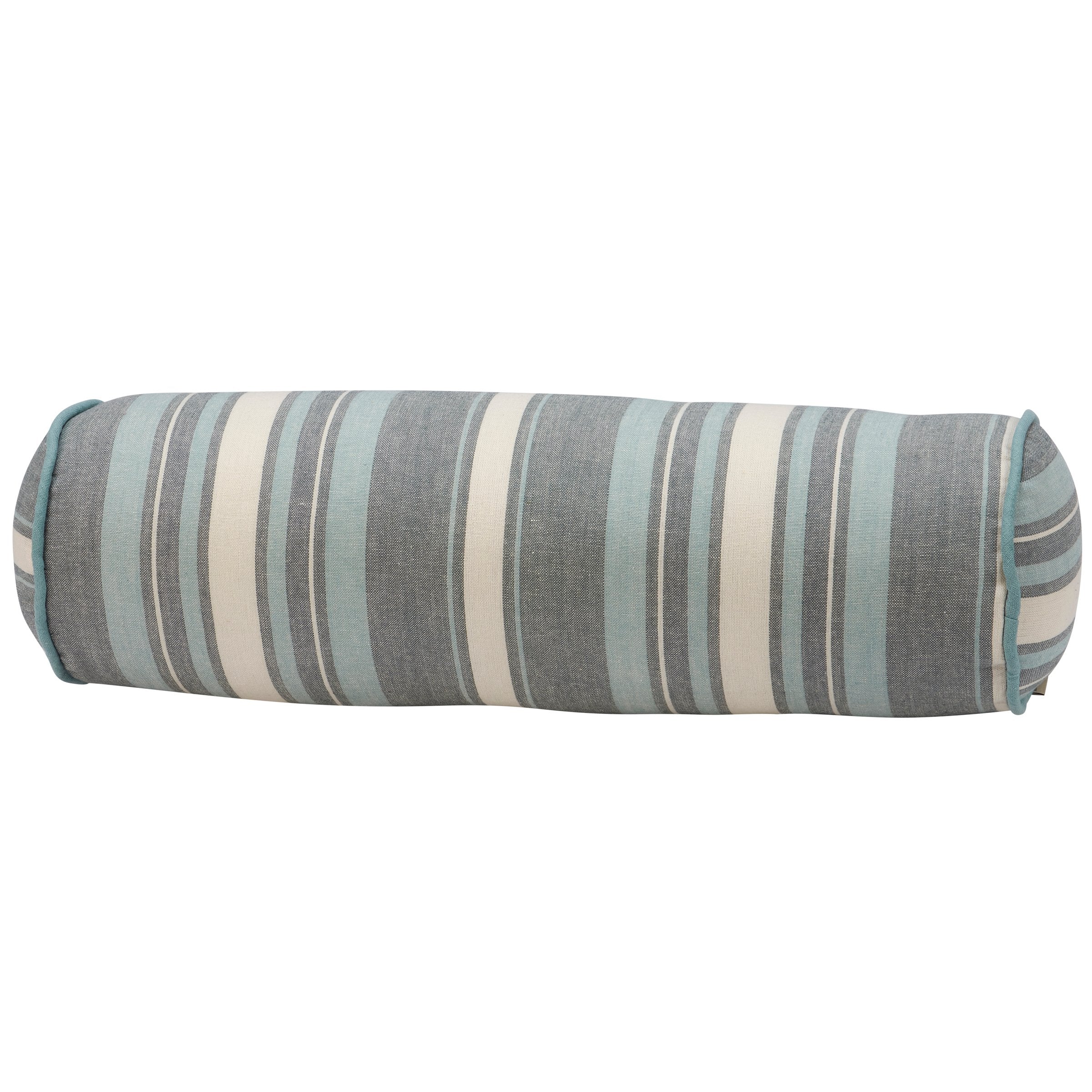 Blue Striped Bolster