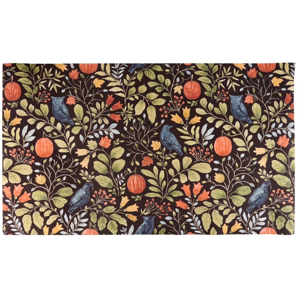 Floral Halloween Indoor/Outdoor Rug