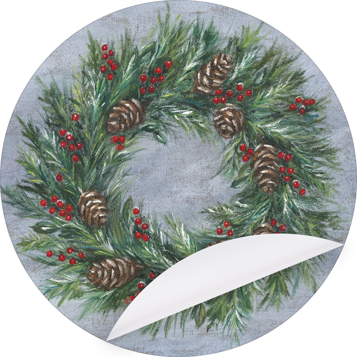 Evergreen Wreath - Paper Placemats