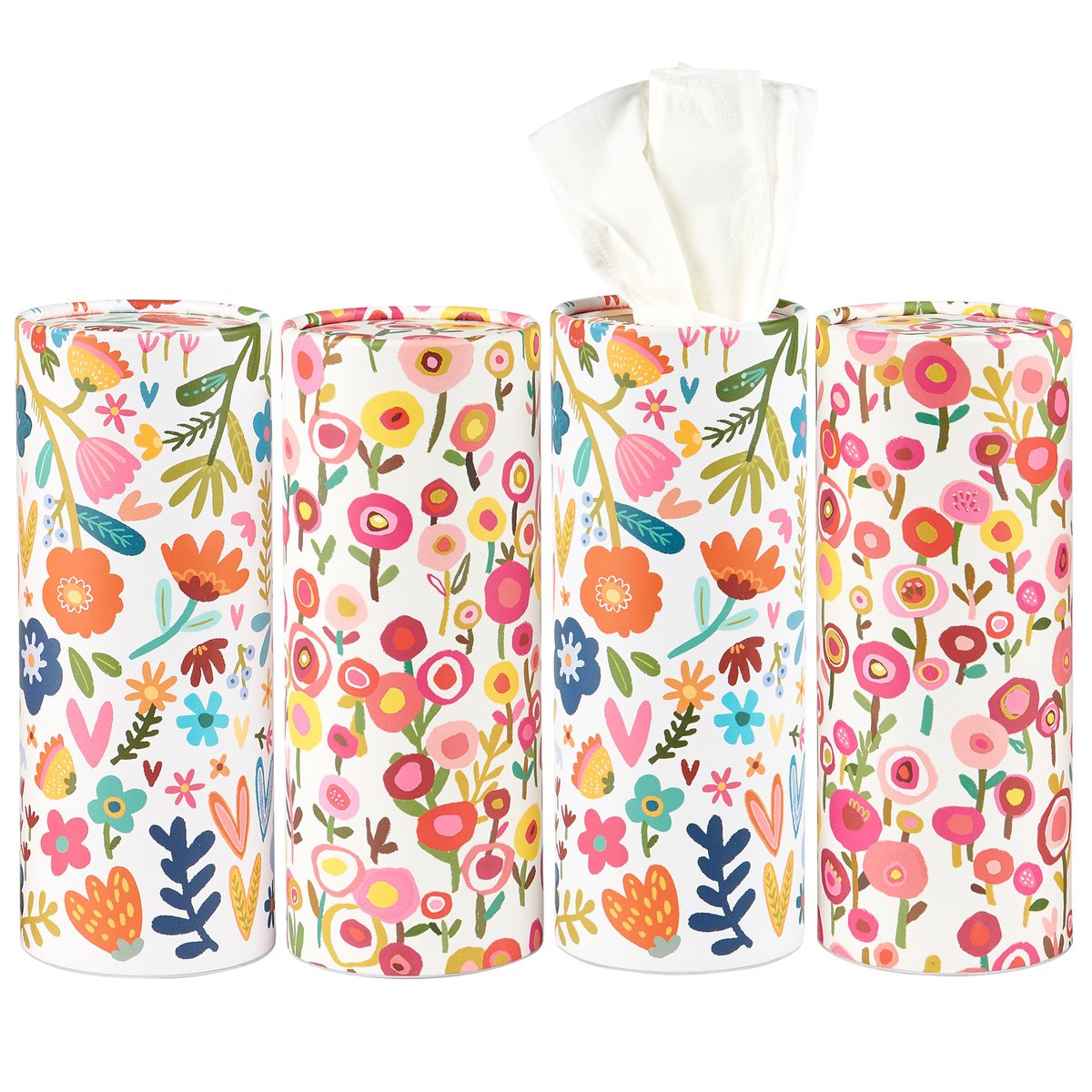 White Floral - Tissue Box Set