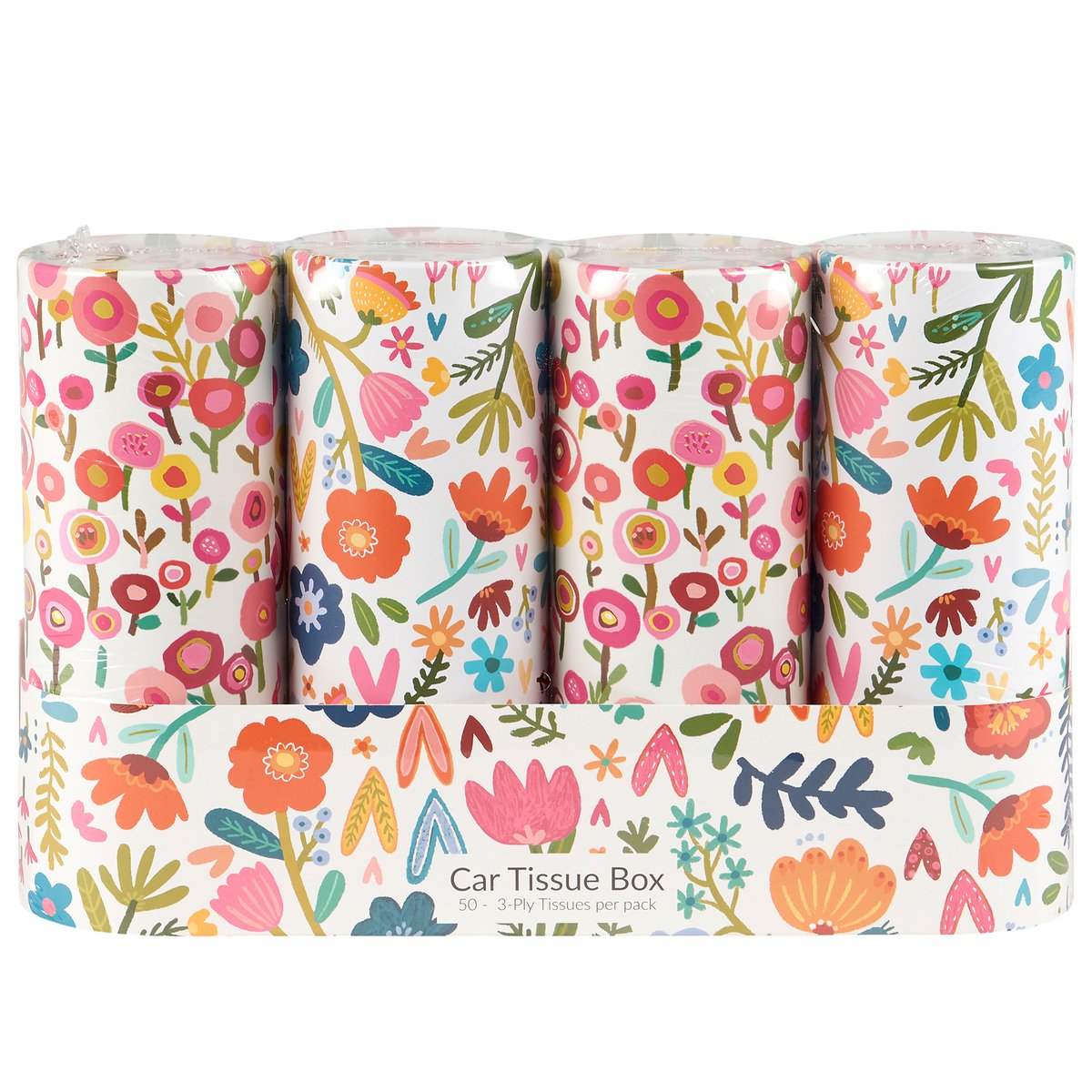 White Floral - Tissue Box Set