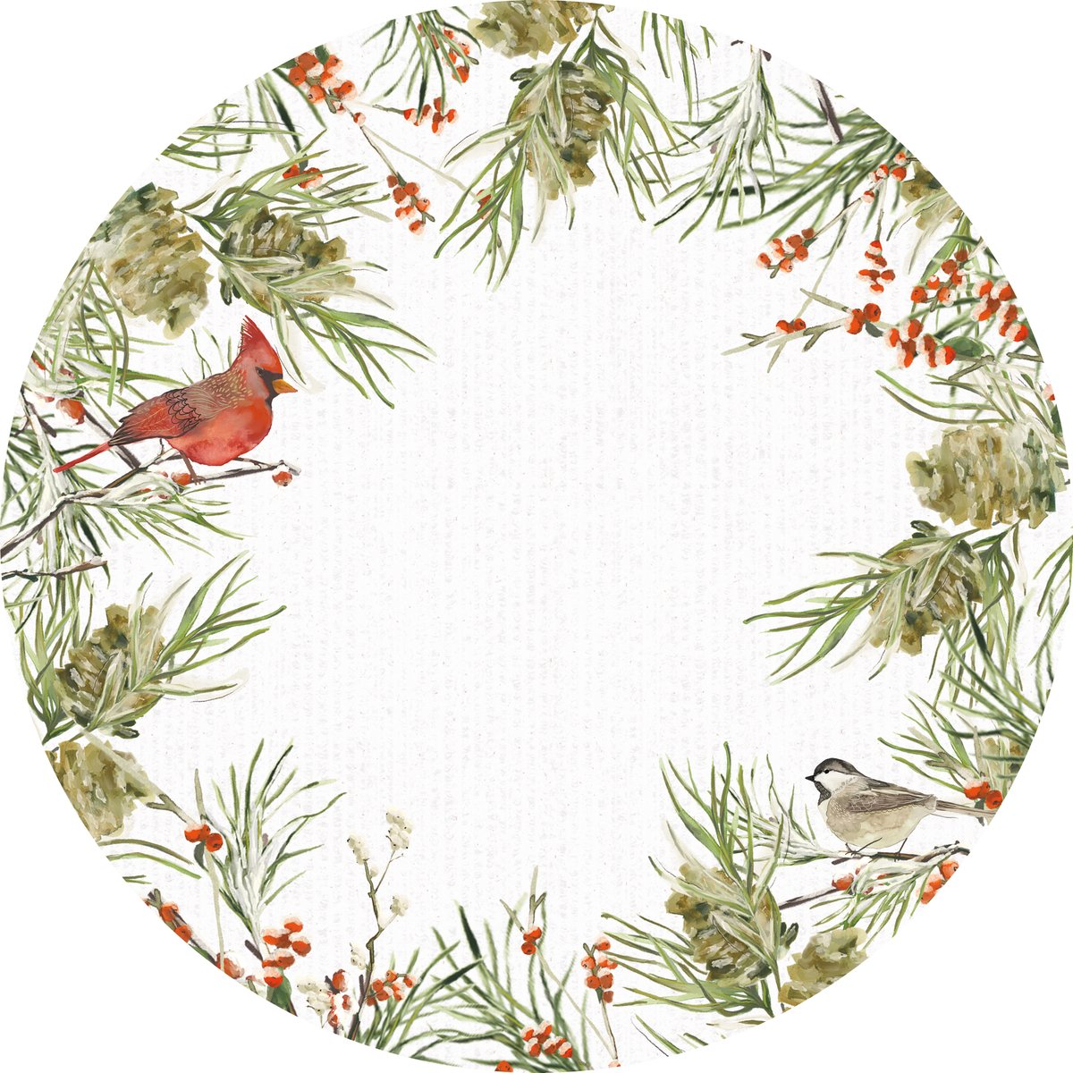 Winter Birds - Paper Placemats