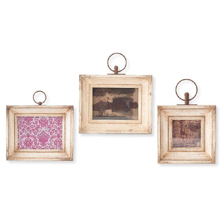 White Wood Vintage Style Picture Frame