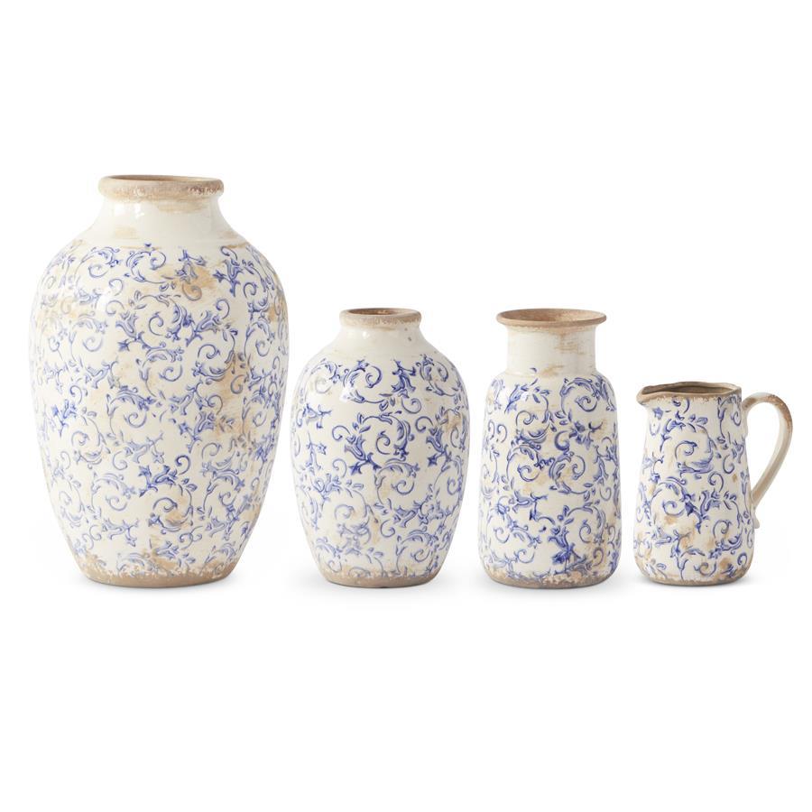 Blue and White Ceramic Vases