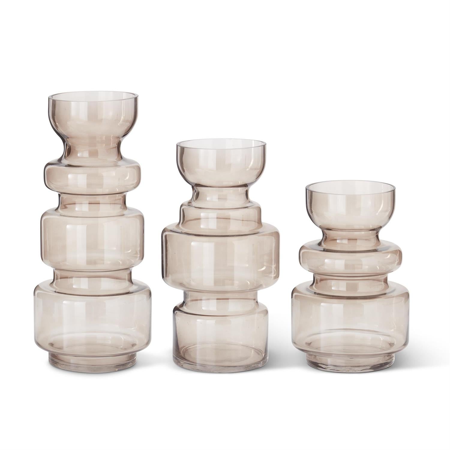 Brown Transparent Modern Vases