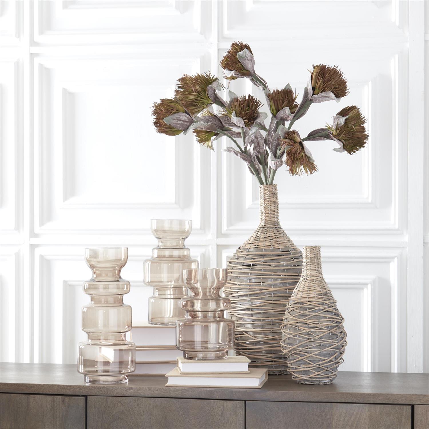 Brown Transparent Modern Vases – Pieces On Main