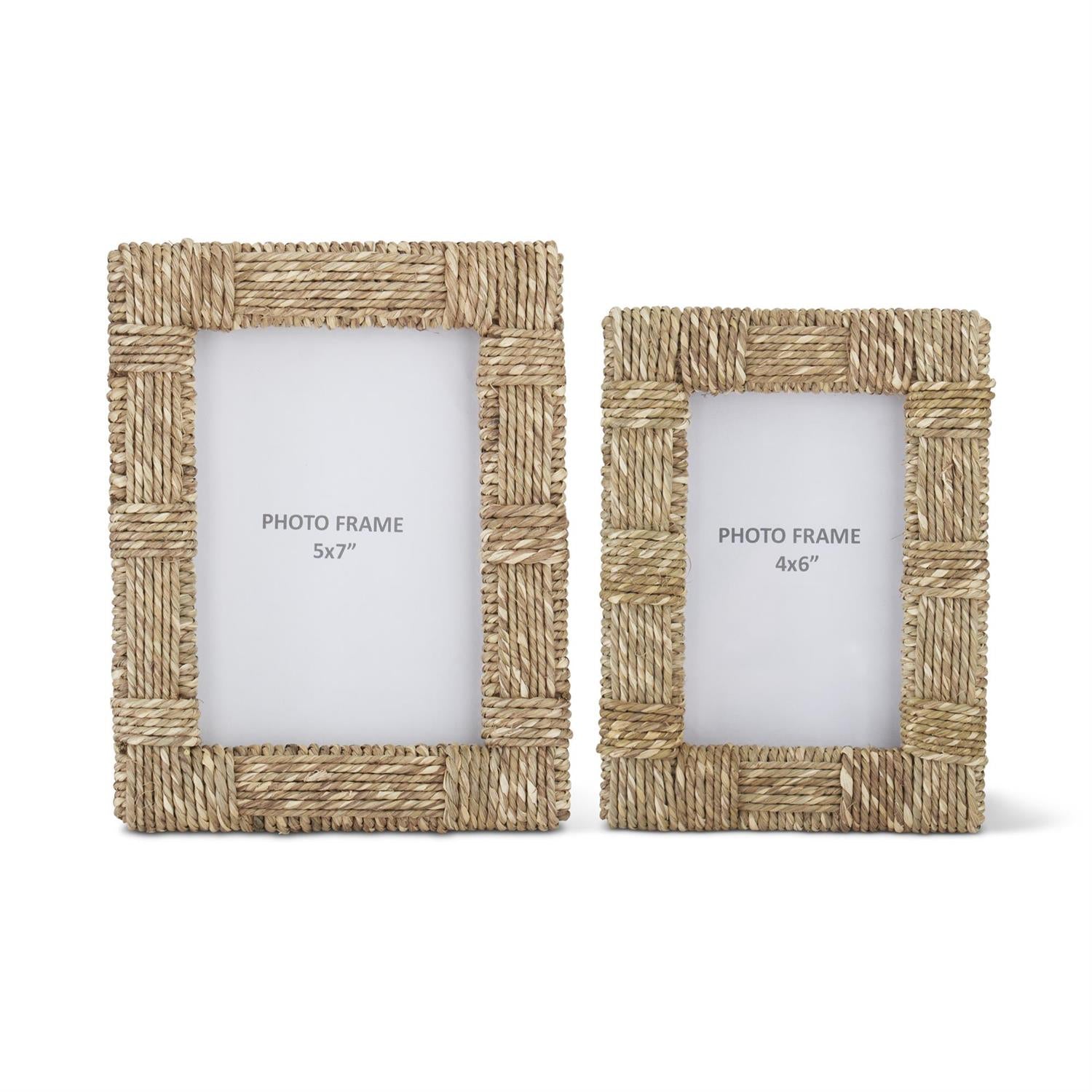 Woven Jute Photo Frame