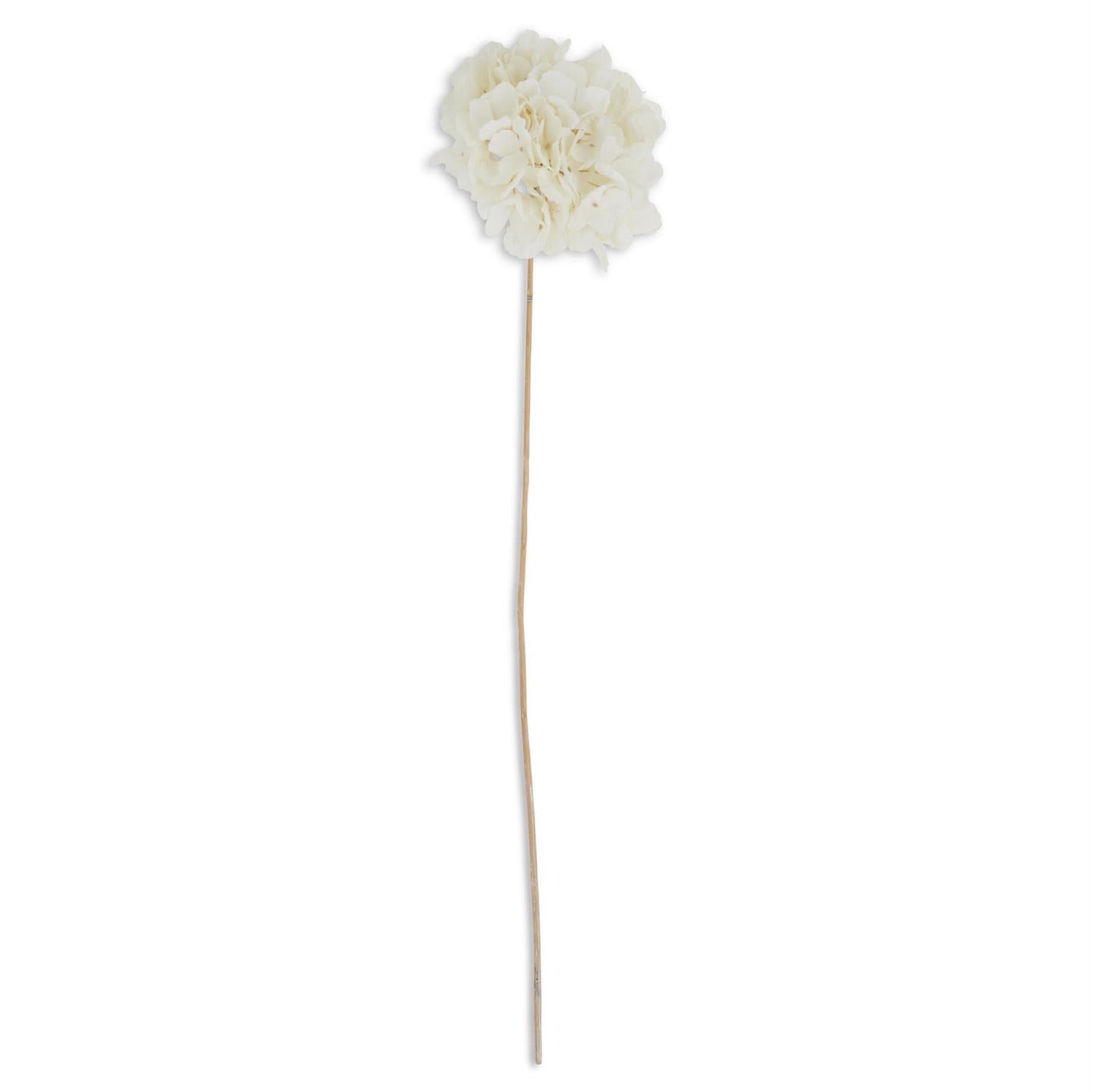 27" Faux Cream Dried Hydrangea Stem - Cream