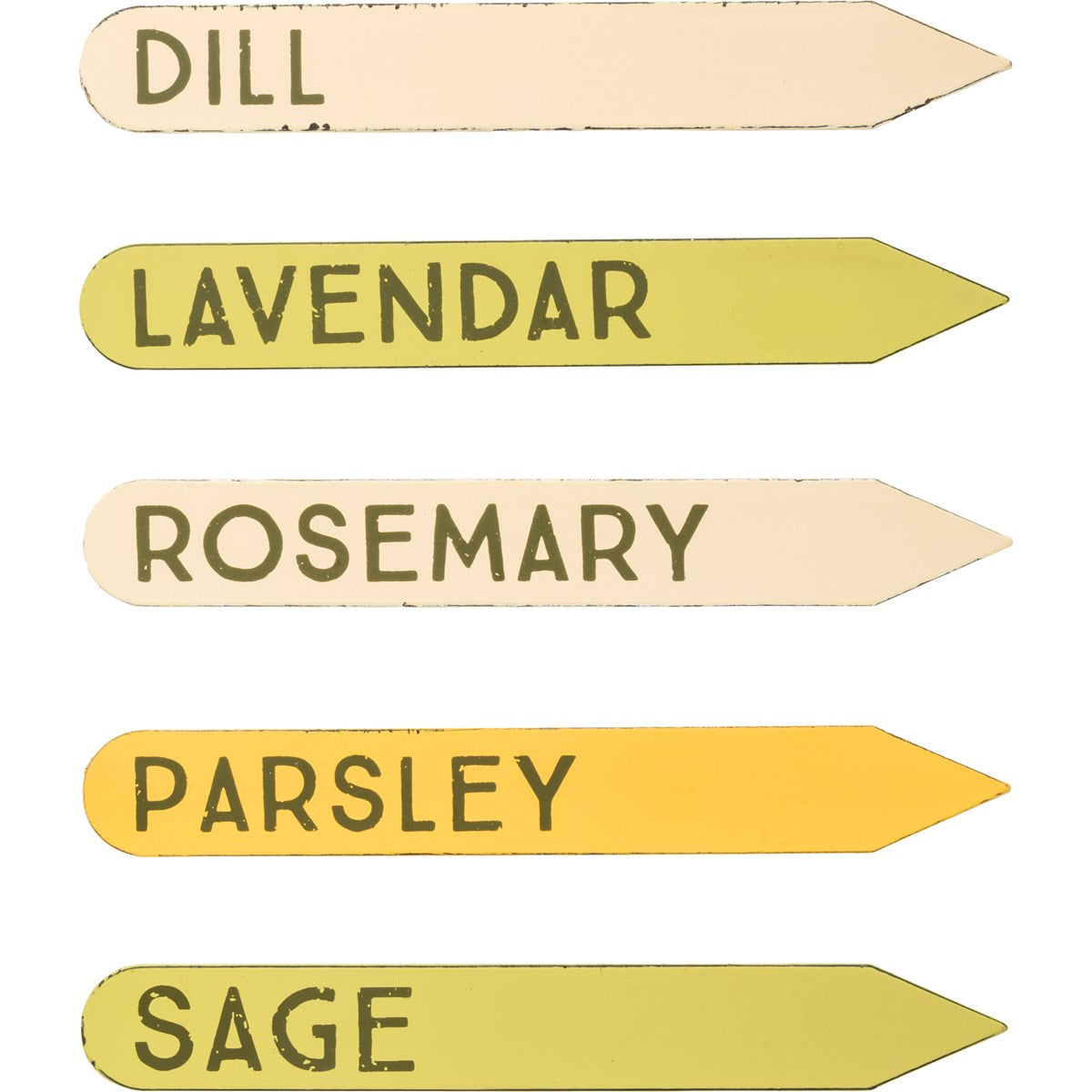 Herb Markers Set - Rustic