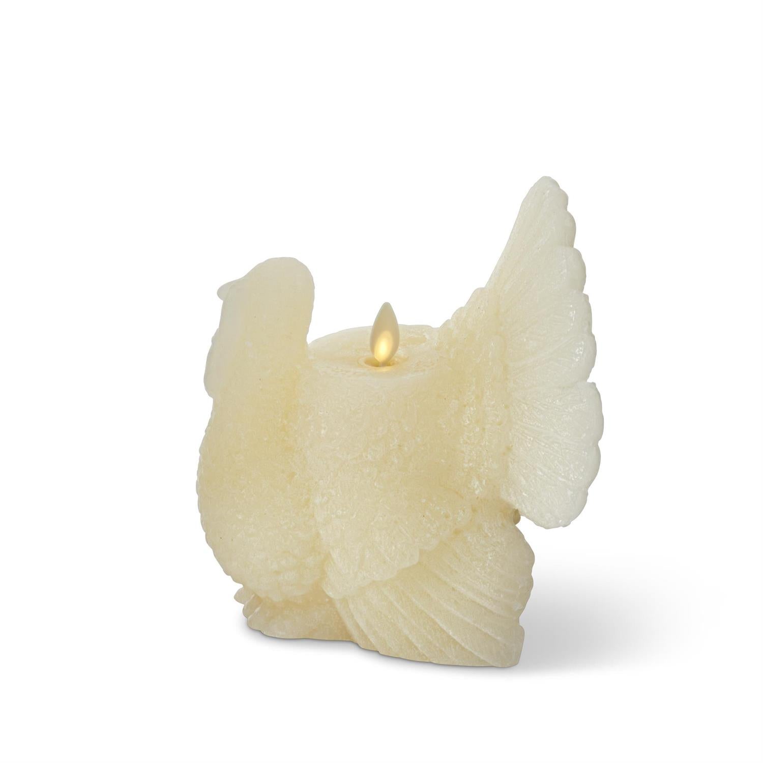 6 Inch Cream Wax Turkey Indoor Candle- Luminara