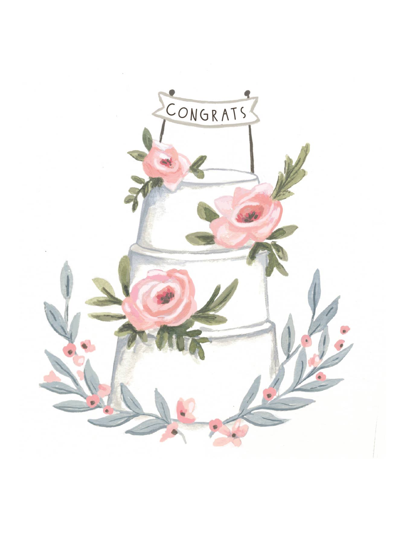 Wedding Cake Greeting Card