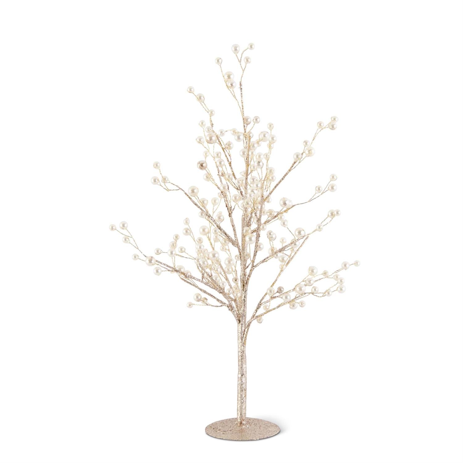 Pearl & Glittered Twig Trees