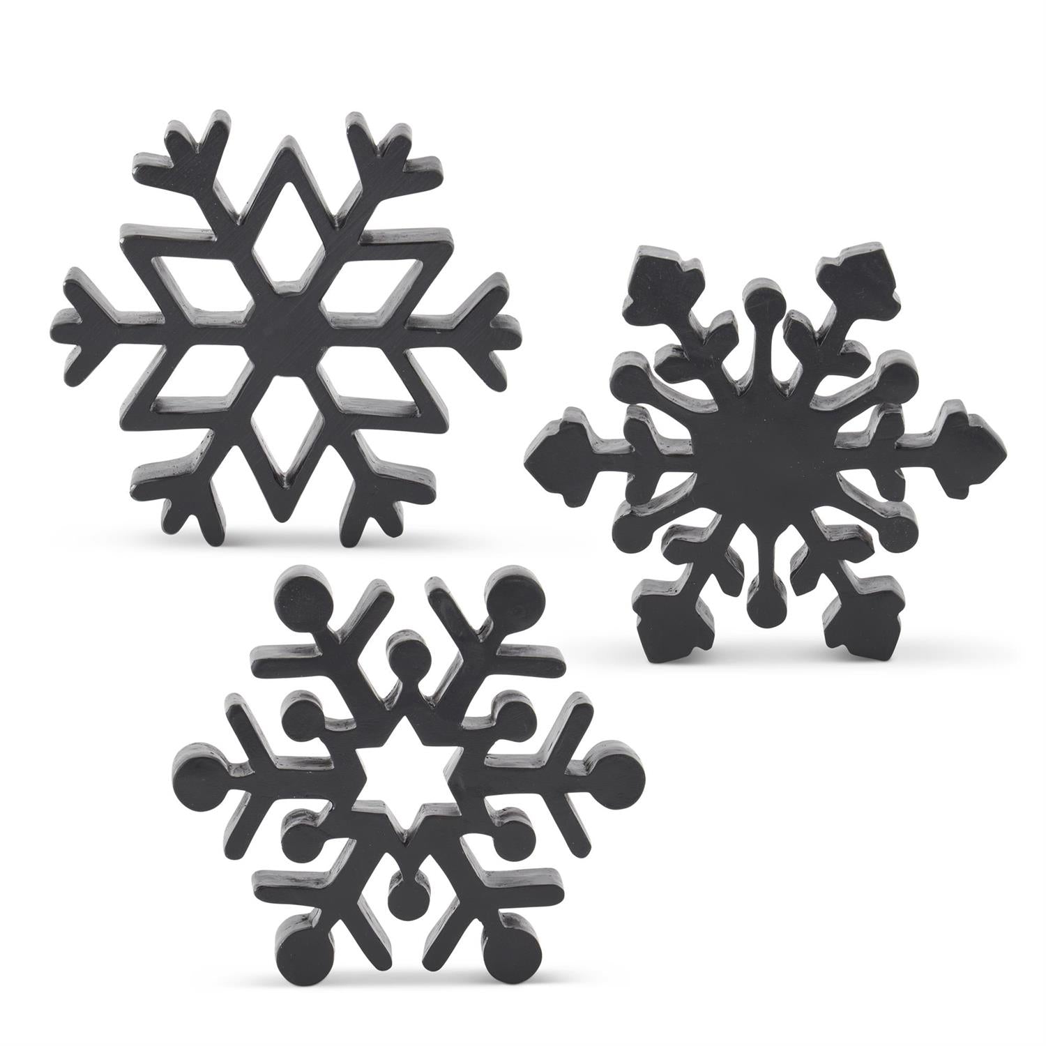 Matte Black Snowflake