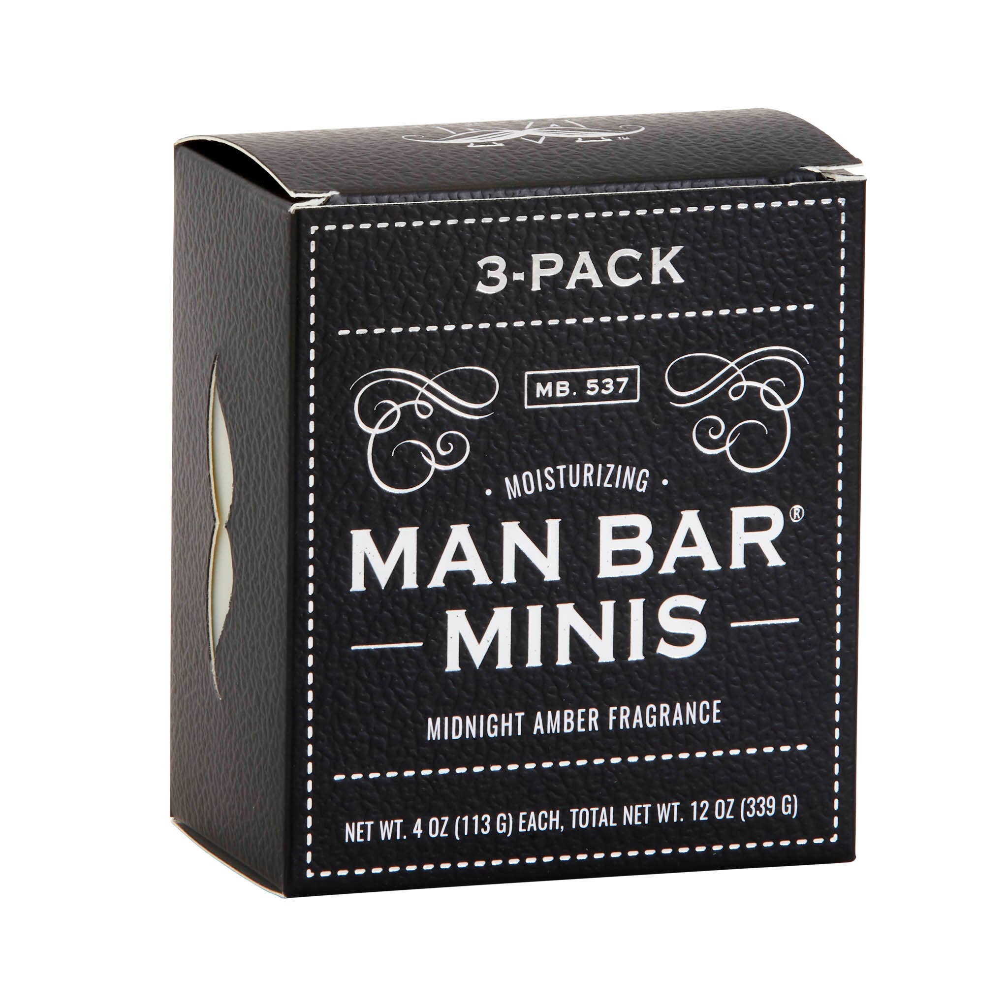Midnight Amber Man Bar Miniature 3pc Gift Set