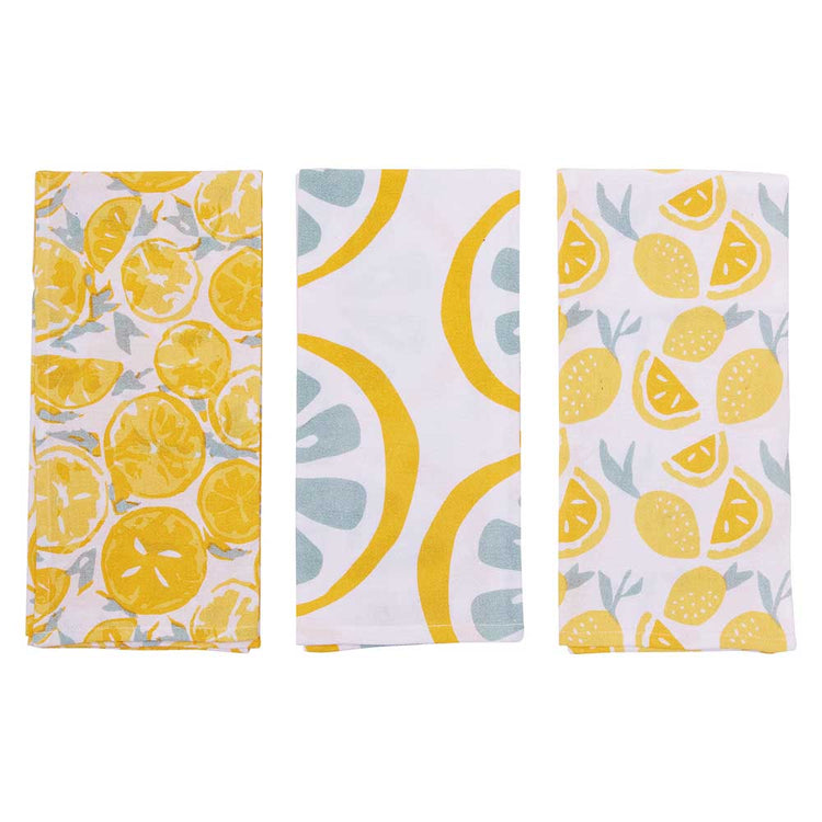 Lemon Slices Kitchen Cloths - Set of 3
