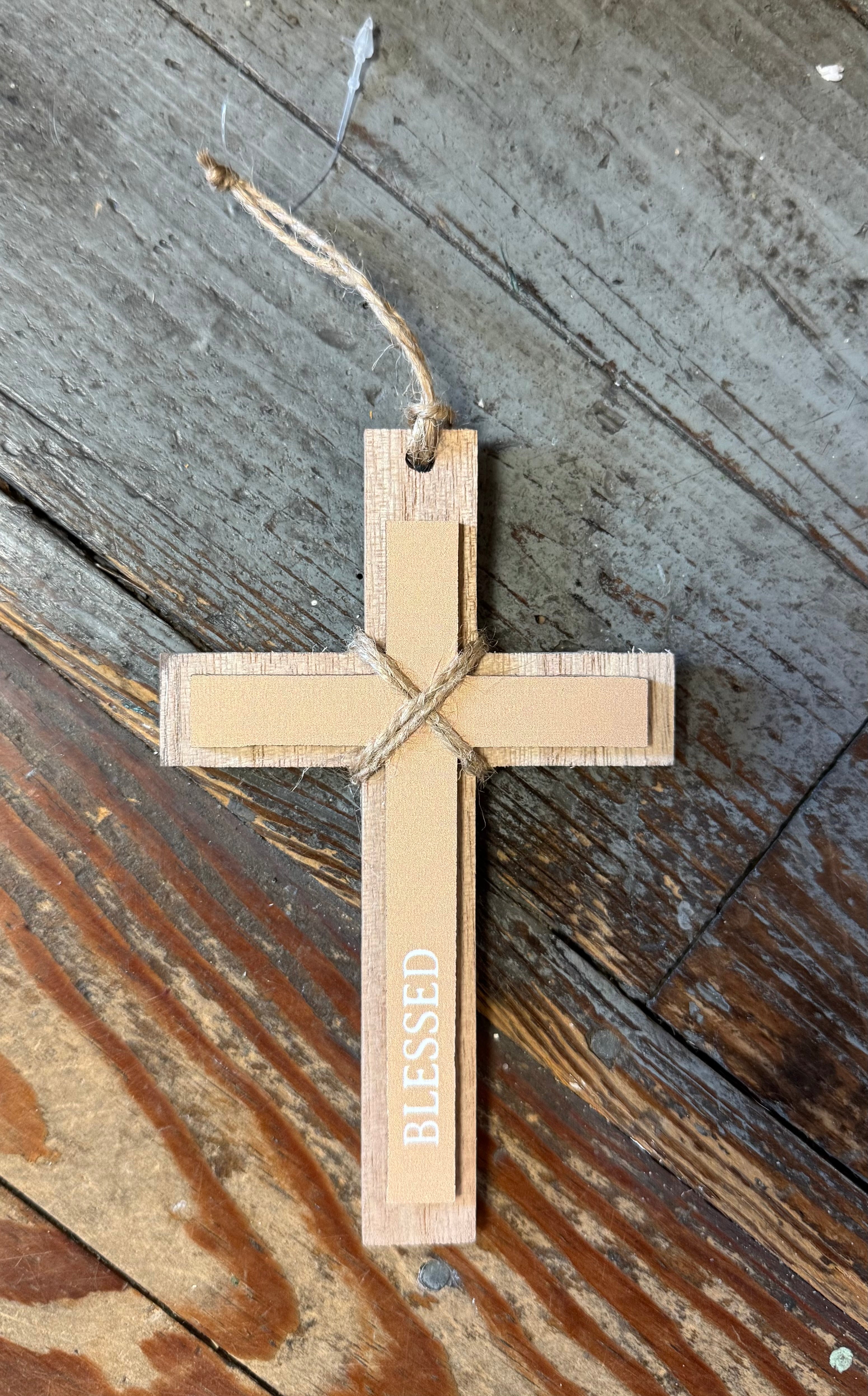 Inspirational Cross Ornament