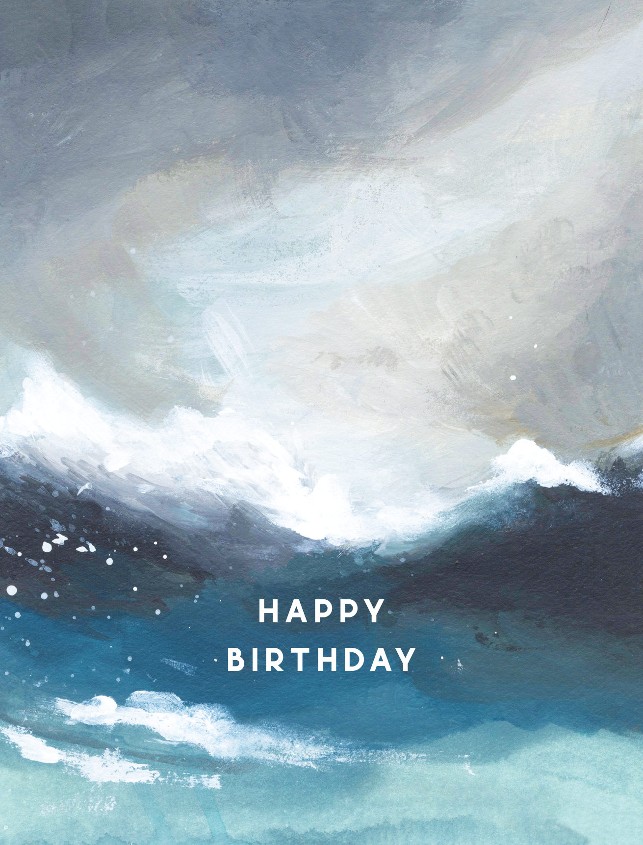 Ocean Happy Birthday Greeting Card