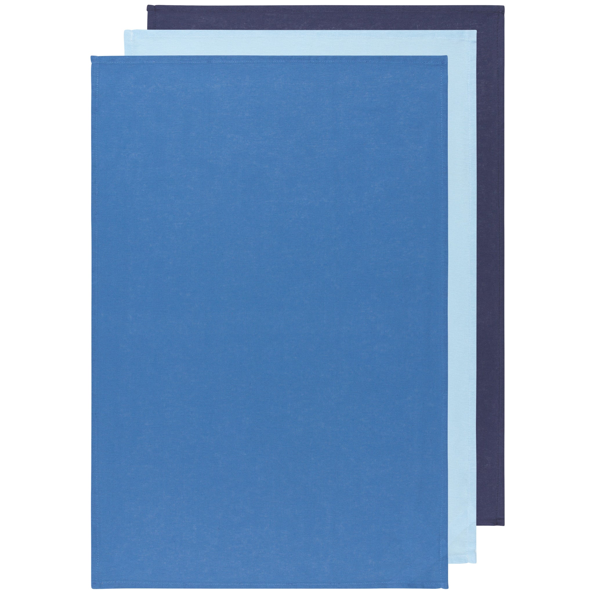 Cool Indigo Floursack Towels Set 3
