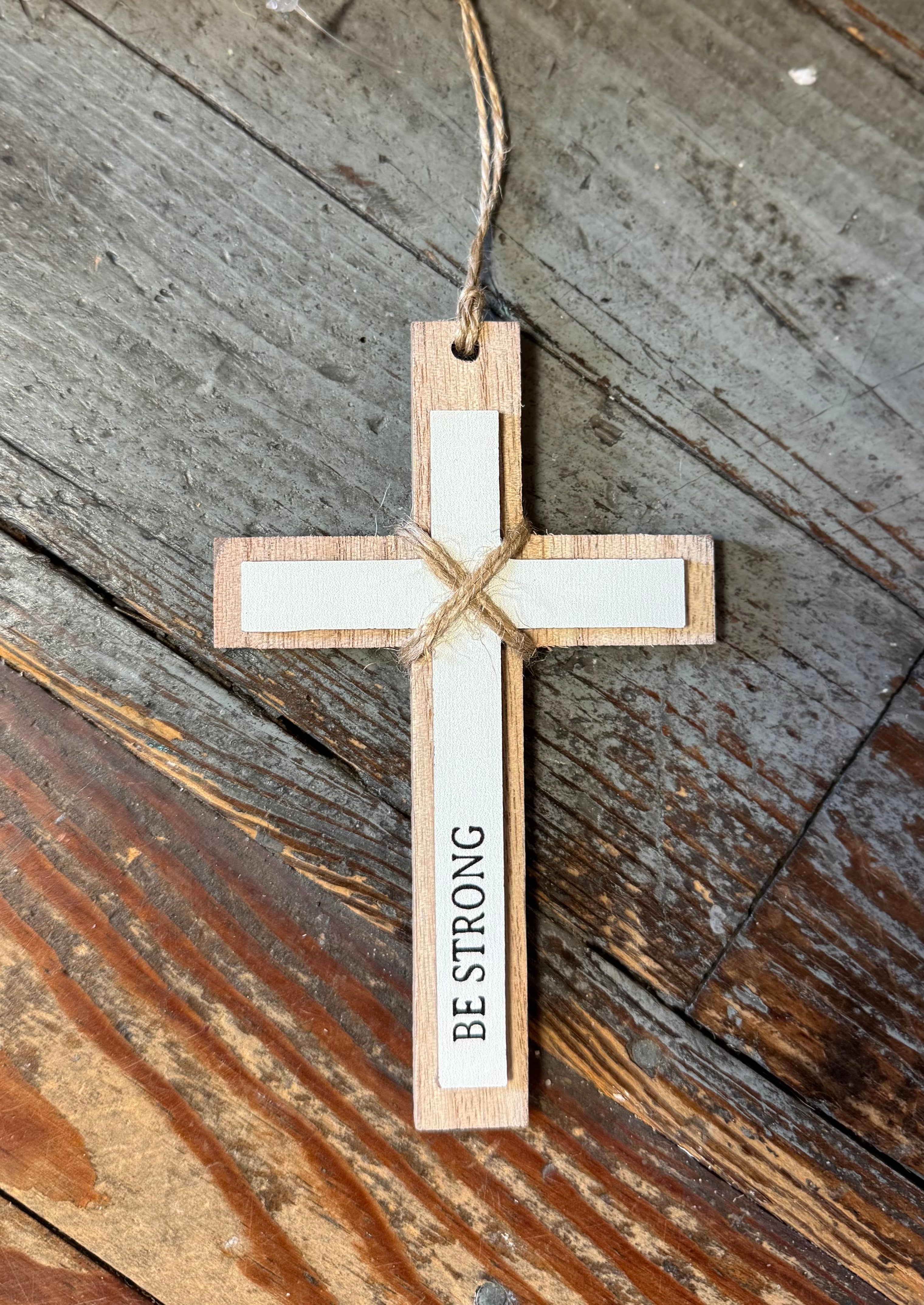 Inspirational Cross Ornament