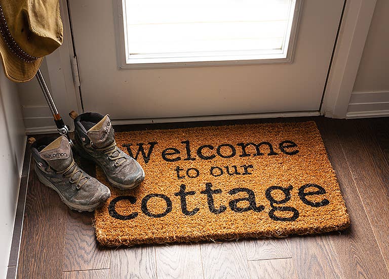 Welcome/Cottage Doormat-18x30"L