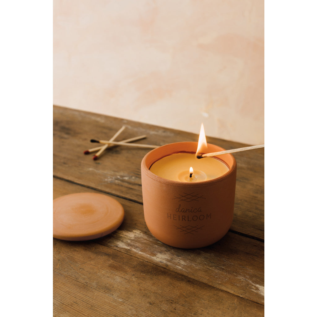 Terracotta Beeswax Candle