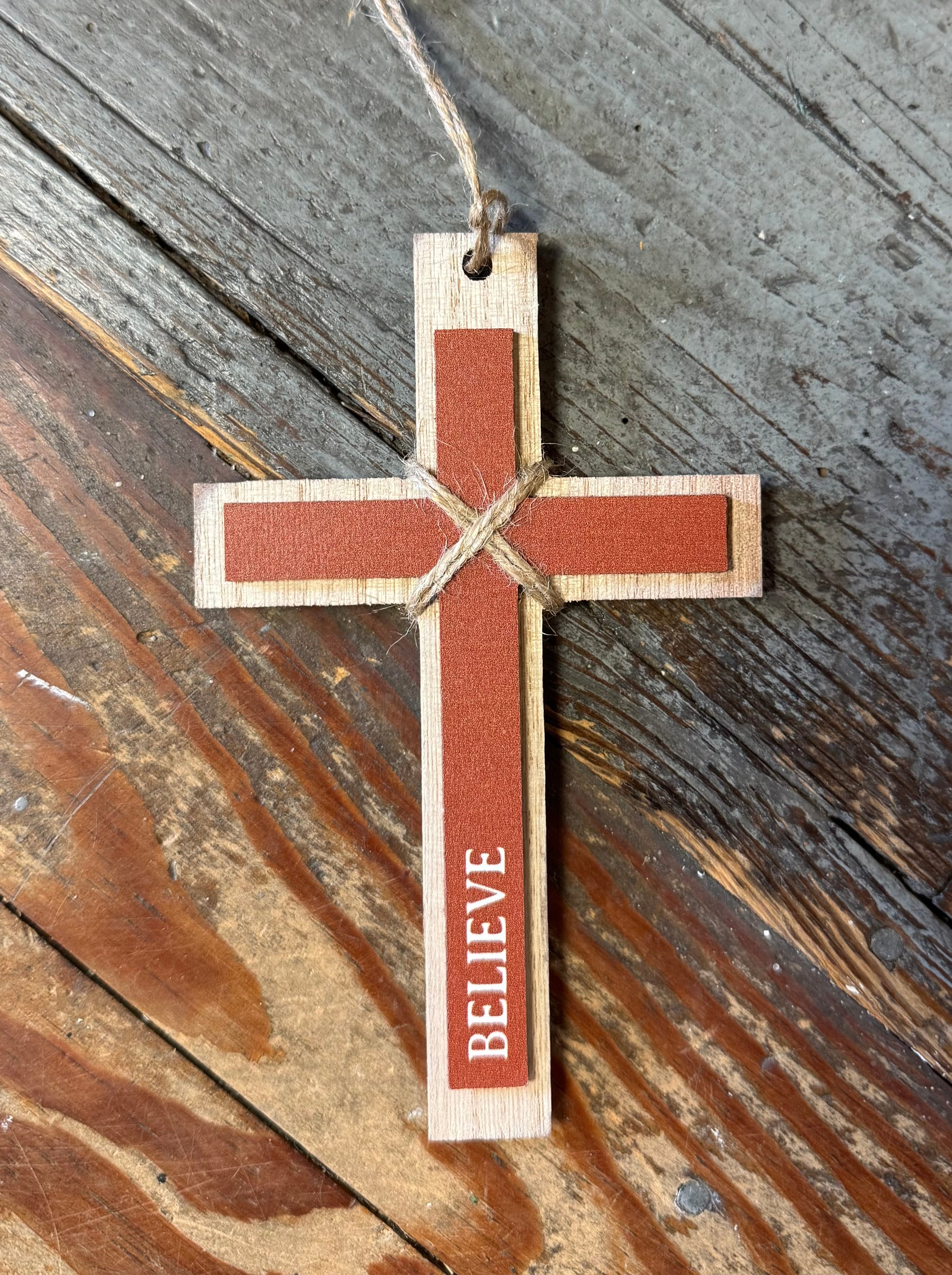 Inspirational Cross Ornament