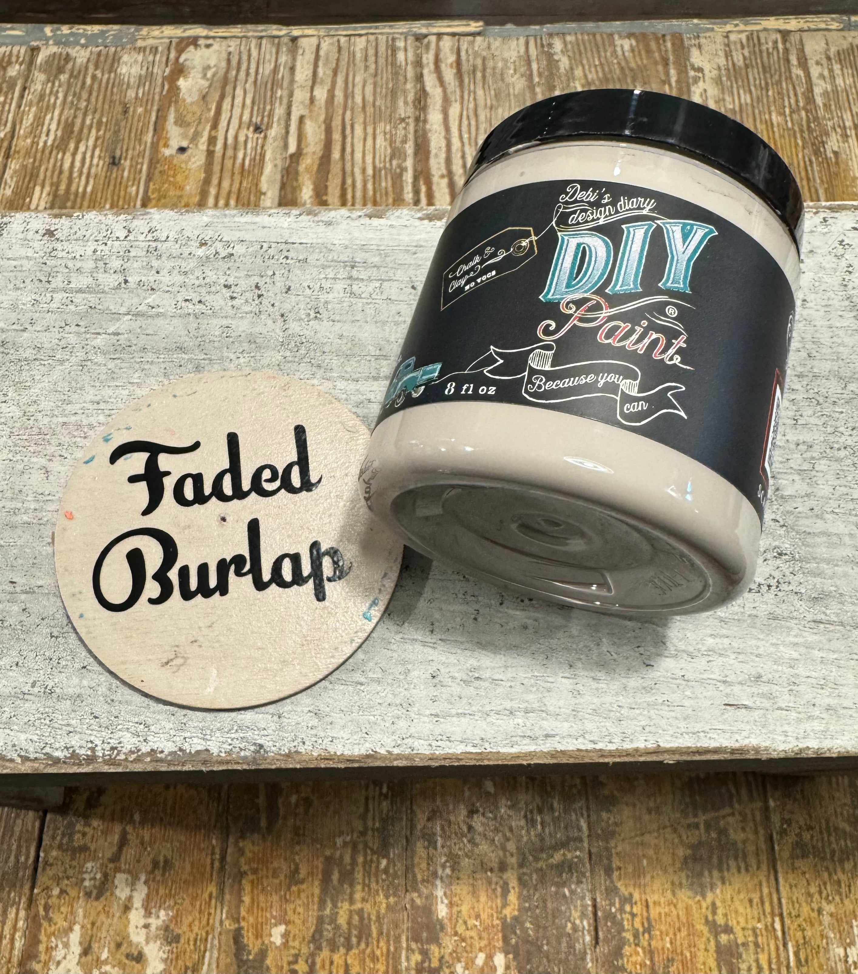 Faded Burlap DIY Paint