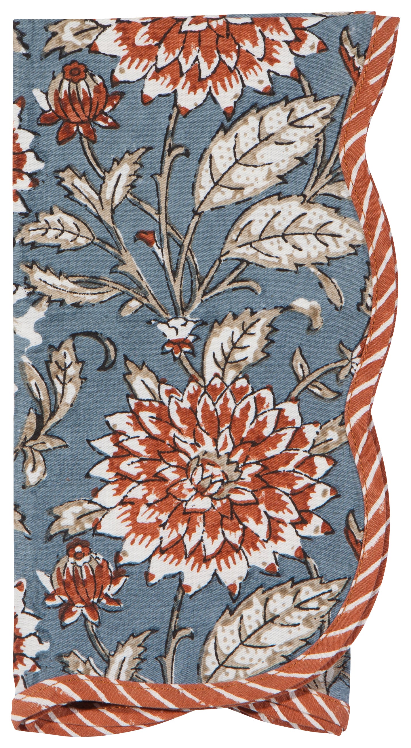 Block Print Napkins Set of 4 - Dahlia Cinnamon