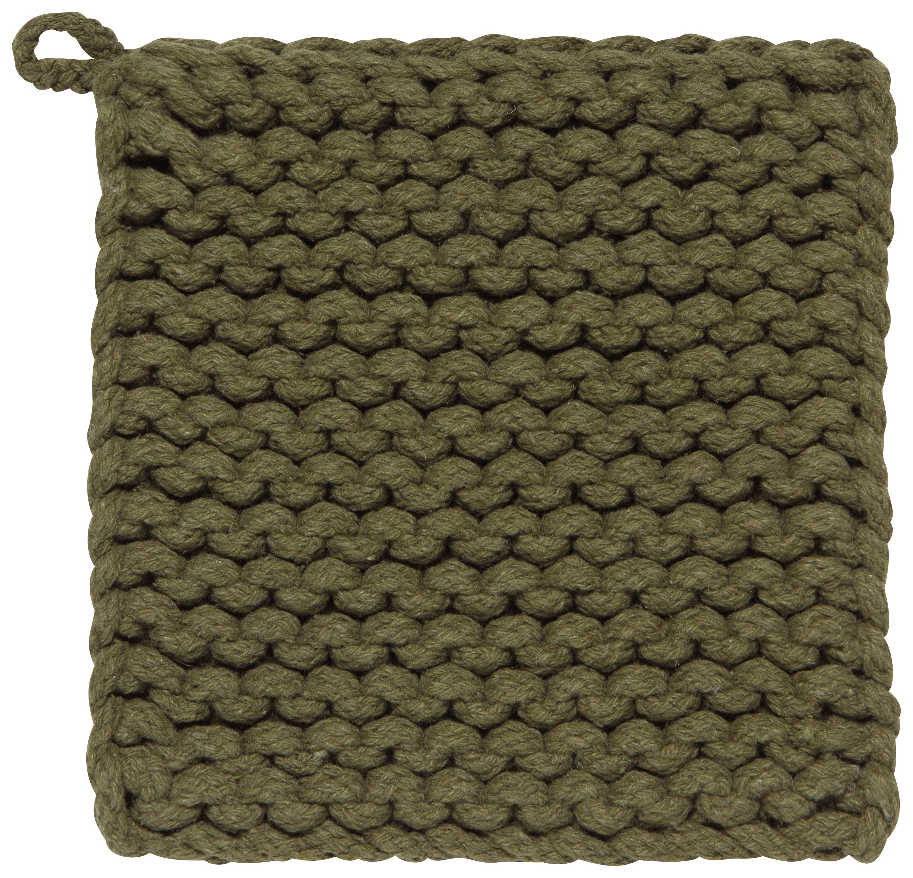 Olive - Knit Potholder