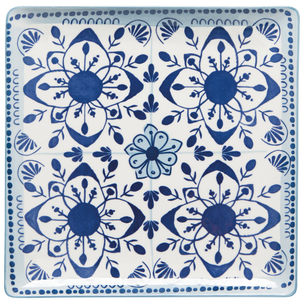 Stamped Porto Square 10" Plate