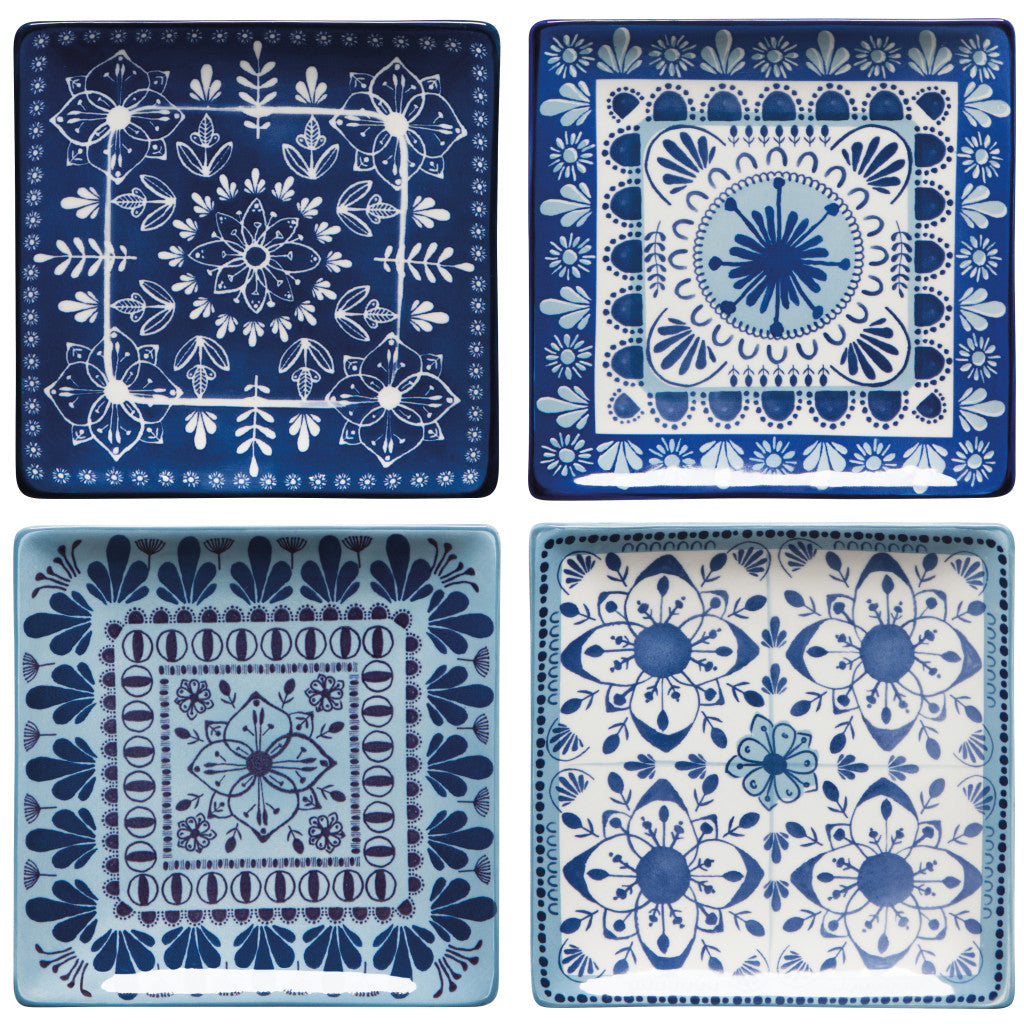 Stamped Plates Set of 4 - Porto
