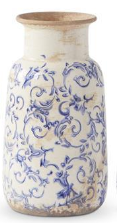 Blue and White Ceramic Vases