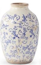 Blue and White Ceramic Vases