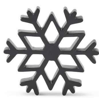 Matte Black Snowflake