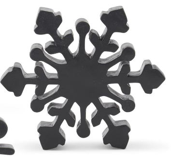 Matte Black Snowflake