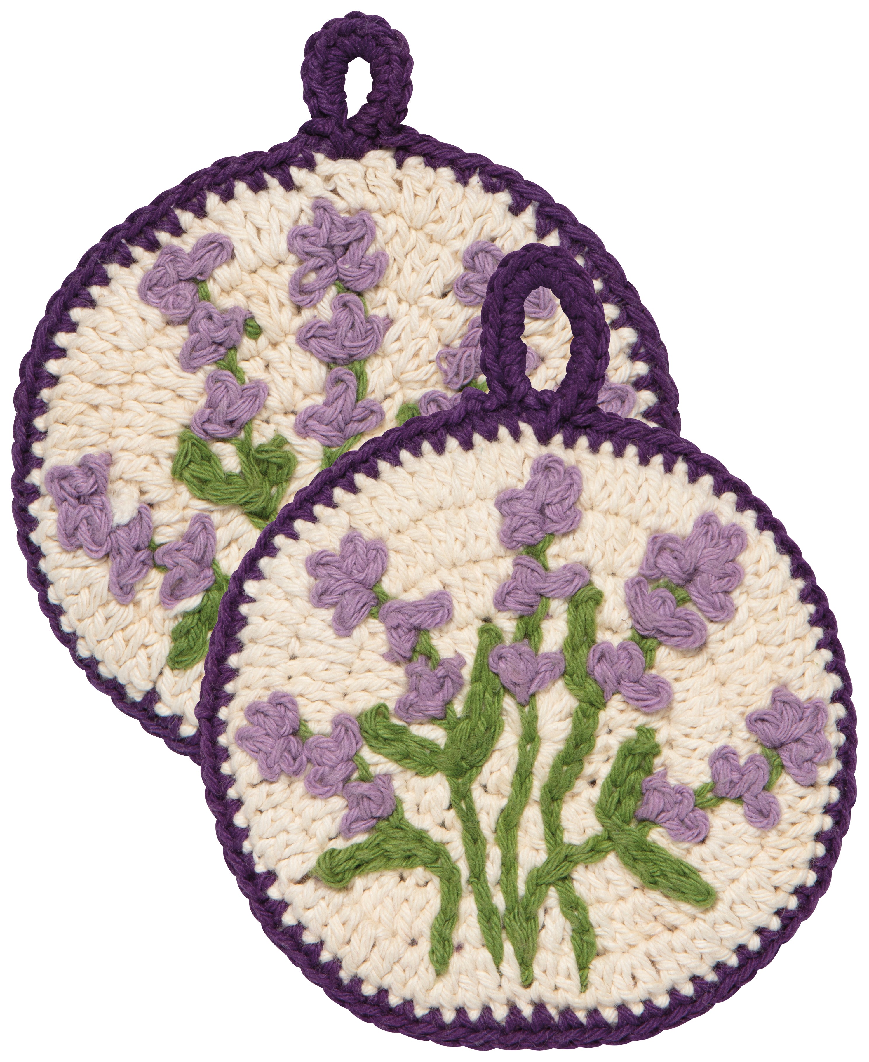 Lavender Crochet Sponge Set
