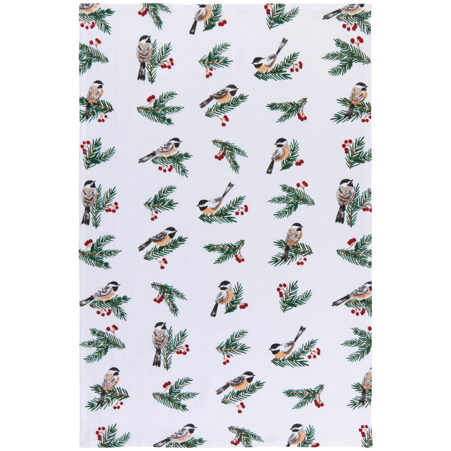 Birds & Boughs Christmas Floursack Towels Set 3