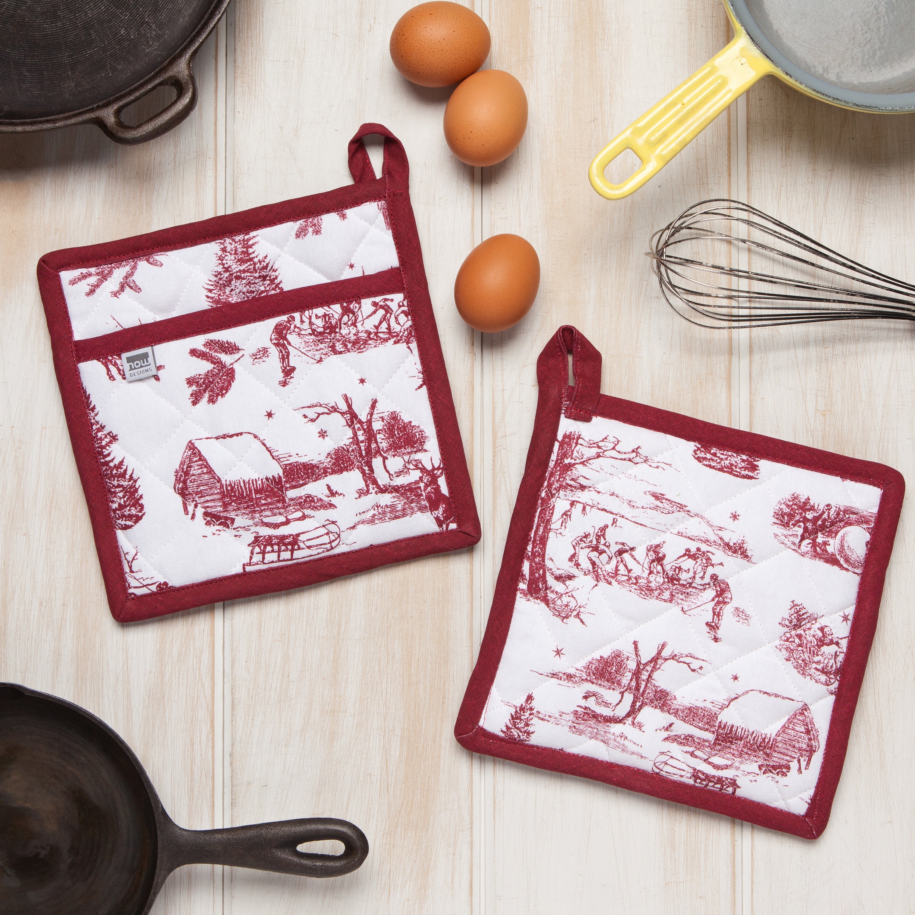 Winter Toile - Pot Holder