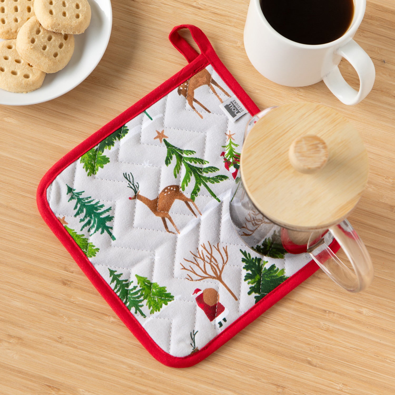 Santa's Reindeer - Chef Pot Holder
