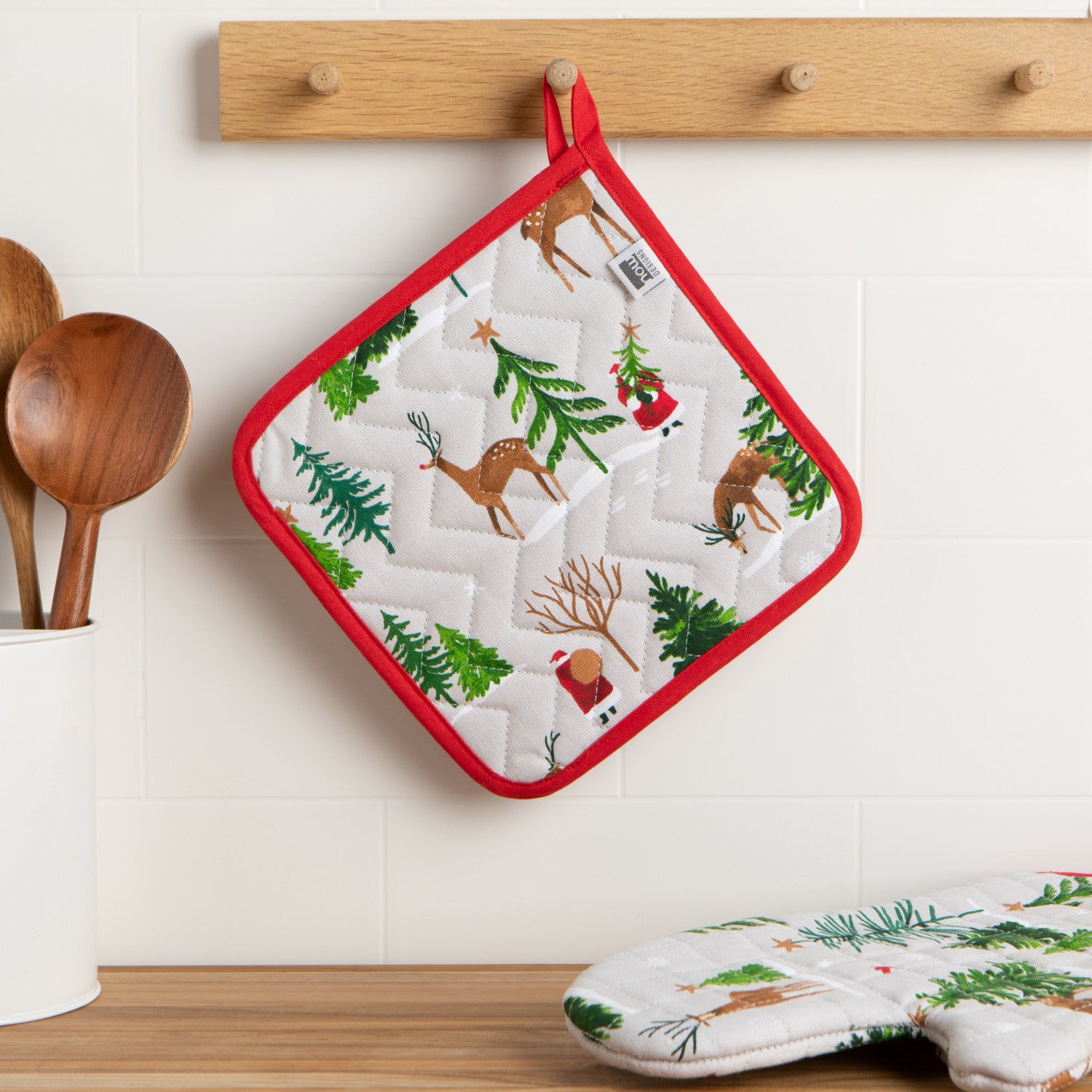 Santa's Reindeer - Chef Pot Holder