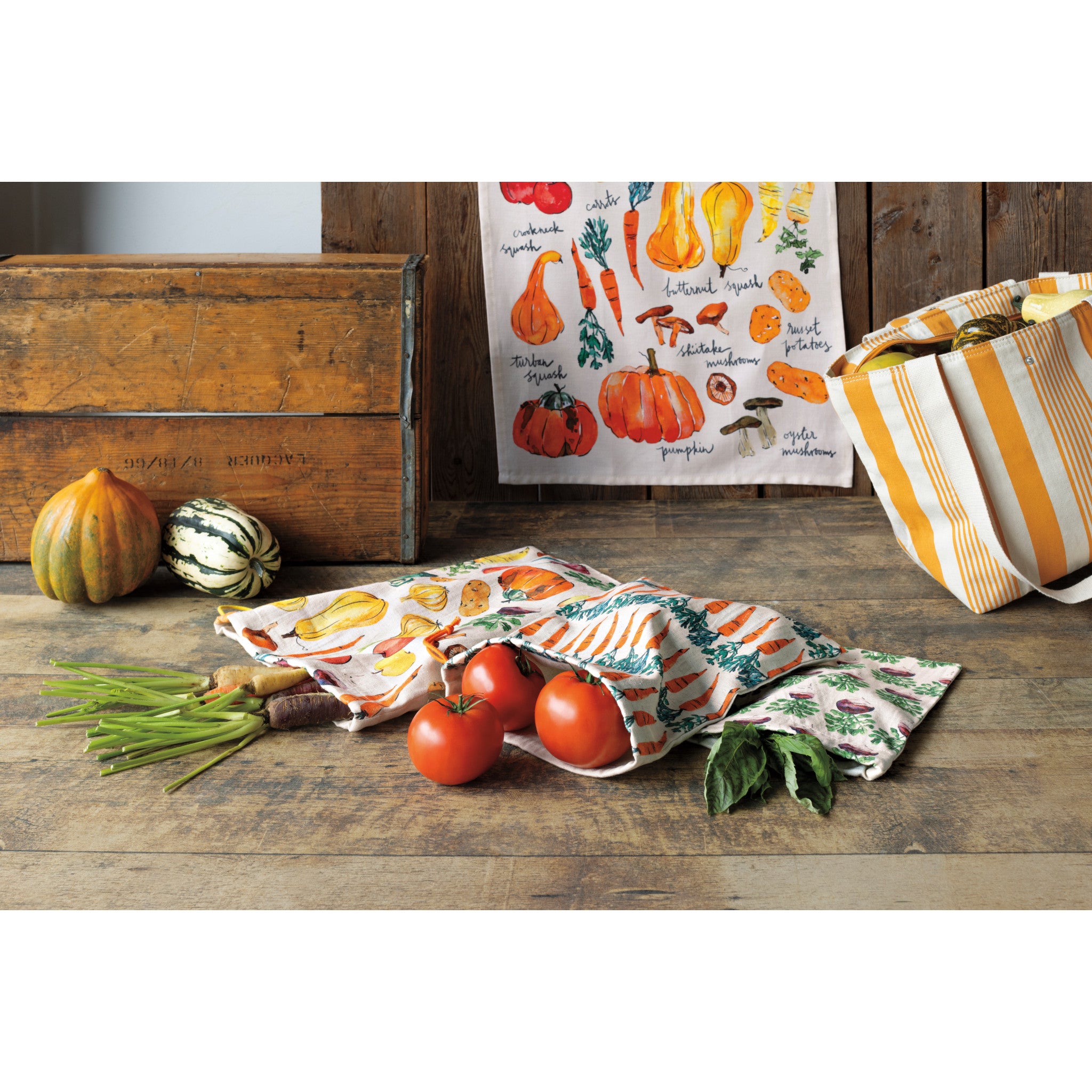 Veggie Stand Produce Bags Set Of 3