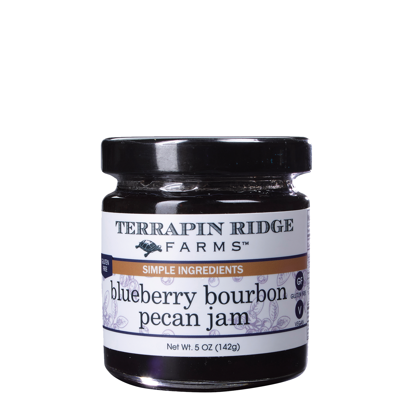 Blueberry Bourbon Pecan Jam 11oz
